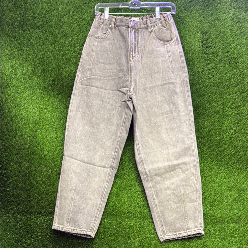 POL Women's Ankle-Length Gray Jeans
